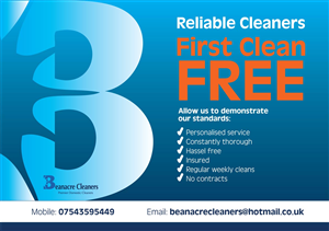 Flyer Design by JI@DeSign for Beanacre Cleaners | Design: #729261