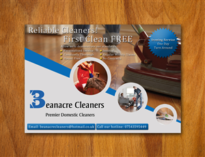 Flyer Design by Raph Adiao for Beanacre Cleaners | Design: #727832