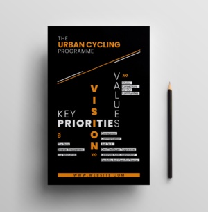 Large walking and cycling programme needs a vision poster | Diseño de Póster por JK18
