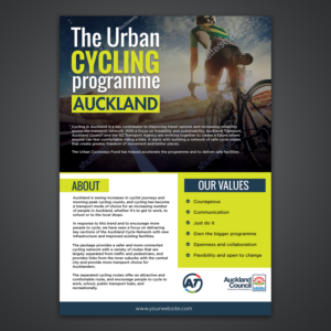 Large walking and cycling programme needs a vision poster | Diseño de Póster por aspiremedia