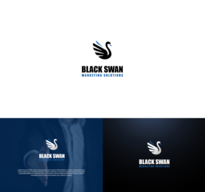 Logo Design by Alex Petersen for Black Swan Marketing Solutions | Design #23125816