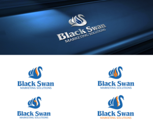 Logo Design by ZETA for Black Swan Marketing Solutions | Design #23133820