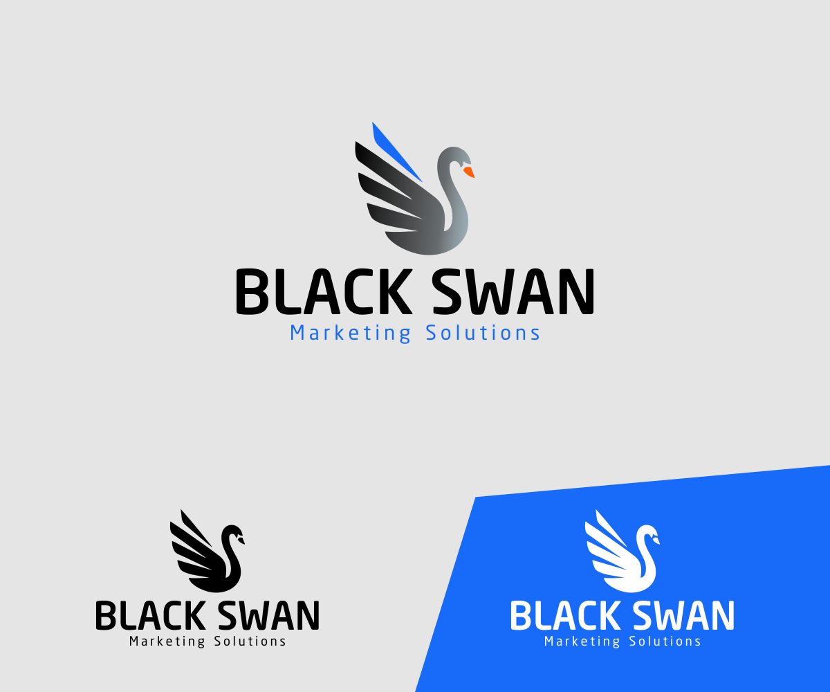 Diseño de Logo por arie.bs para Black Swan Marketing Solutions | Diseño #23134387
