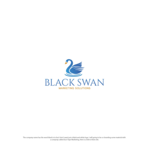 Logo Design by ecorokerz for Black Swan Marketing Solutions | Design #23126774