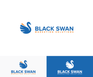 Logo Design by Wild Geek for Black Swan Marketing Solutions | Design: #23125457