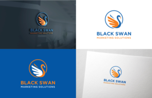 Black Swan Marketing Solutions | Logo Design by fatiyadesign