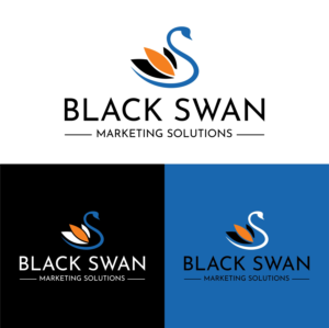 Logo Design by Nicolene Barnard for Black Swan Marketing Solutions | Design: #23130100