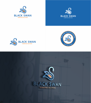 Logo Design by creativechauhan1989 for Black Swan Marketing Solutions | Design: #23126048