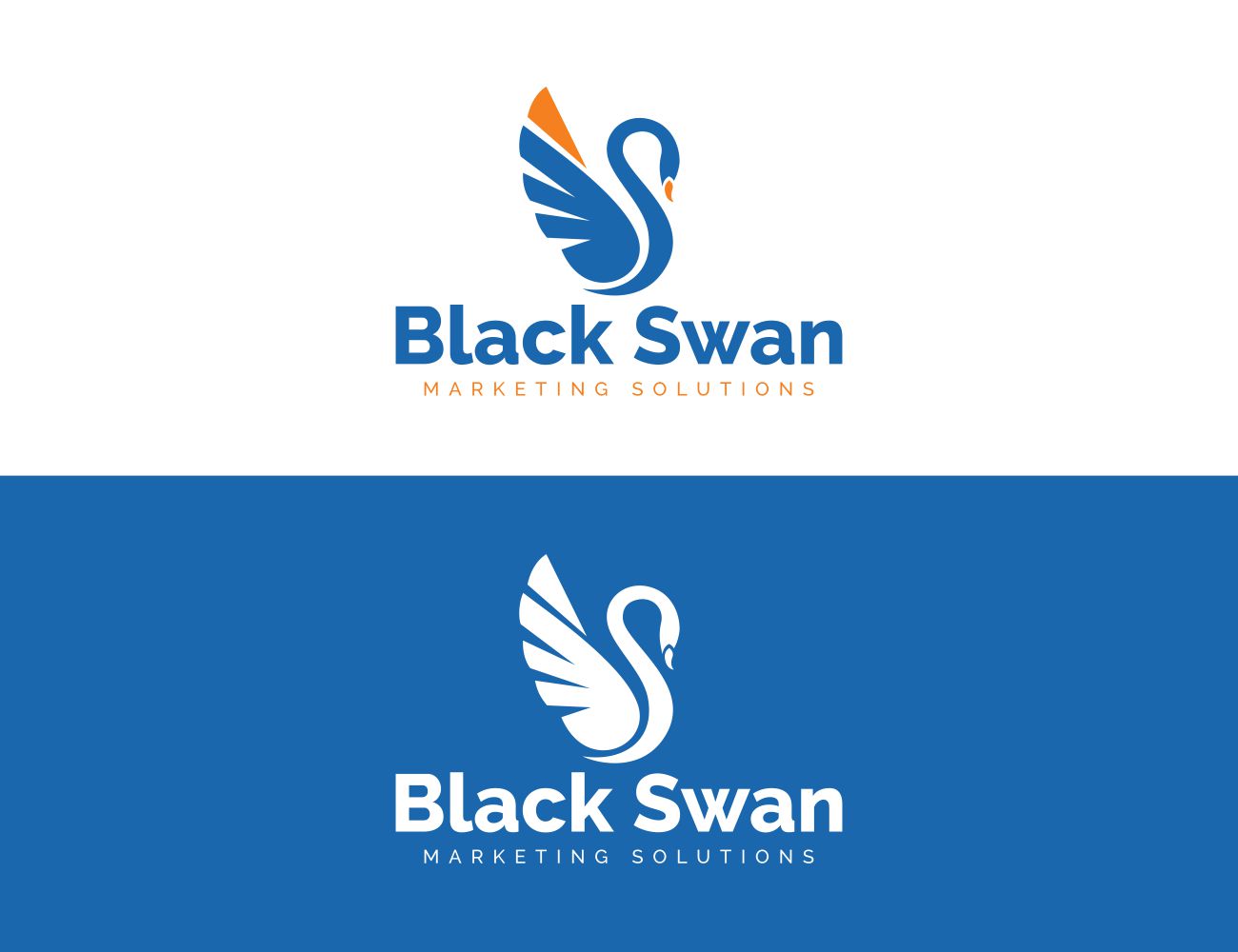 Logo Design by MOH Studio for Black Swan Marketing Solutions | Design #23125397