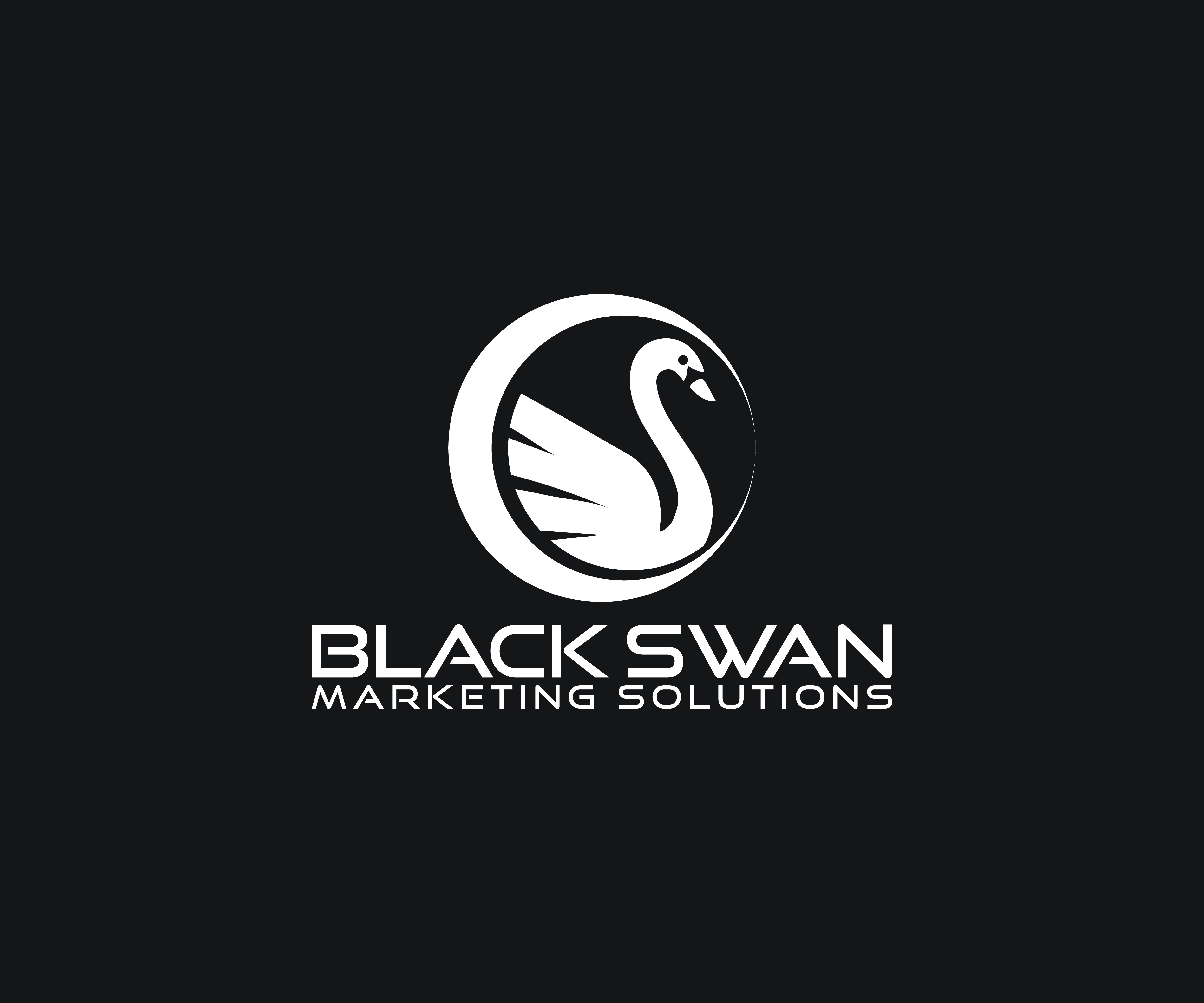 Logo Design by UN for Black Swan Marketing Solutions | Design #23136769