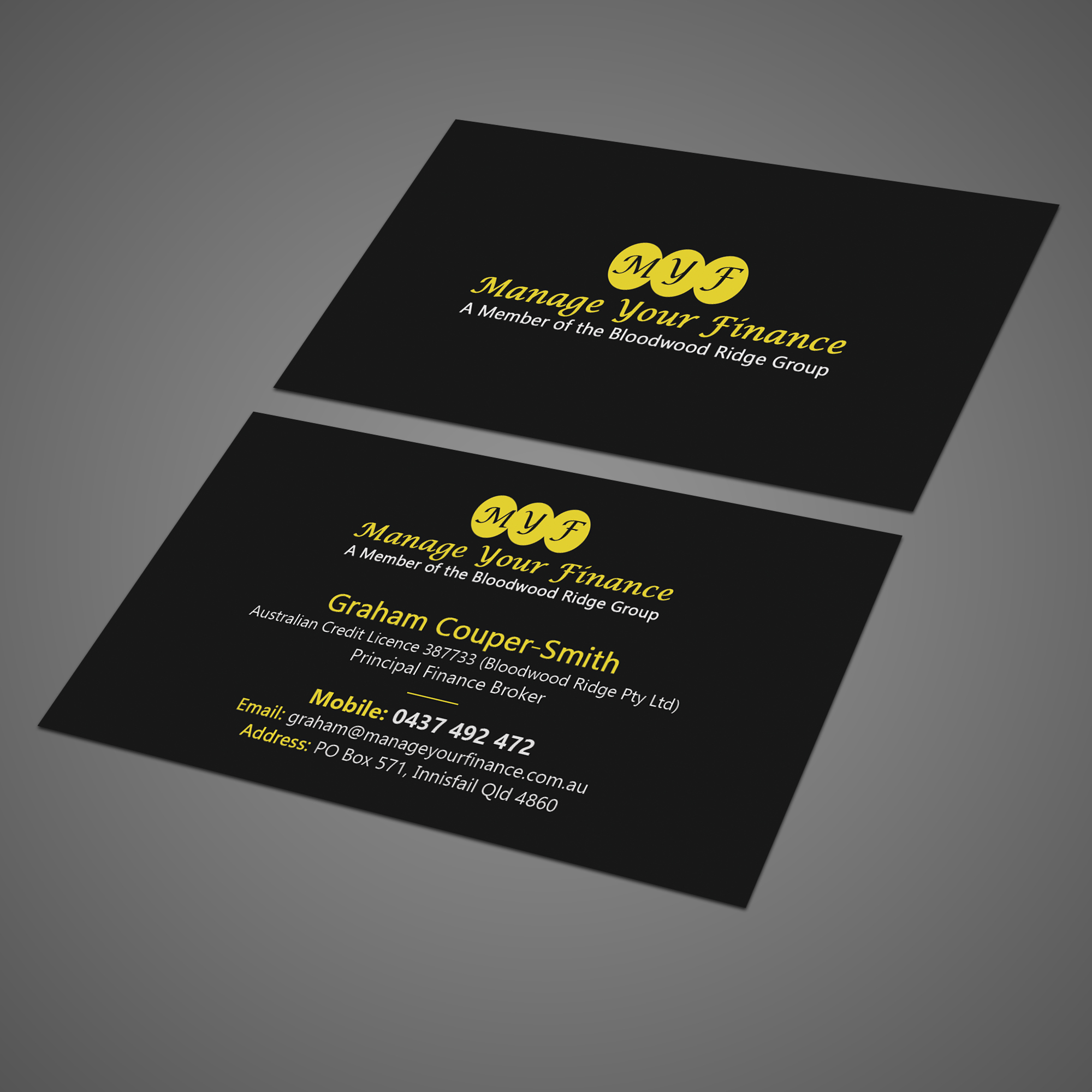Business Card Design by Bonna 3 for Bloodwood Ridge Pty Ltd | Design #23129508