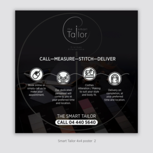 The Smart Tailor Poster for a shop Facade  | Signage Design by D Creative