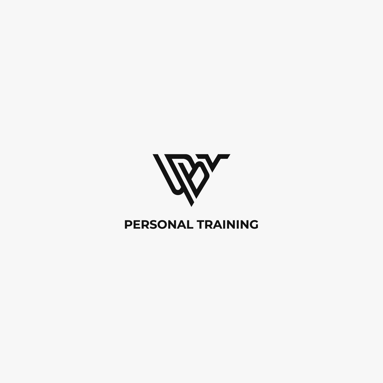 Logo Design For Y B V Personal Training By Rusty Circle Design