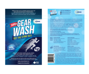 ZOOM Super Gear Wash - Get the stink out! | Graphic Design by Ultimate Art