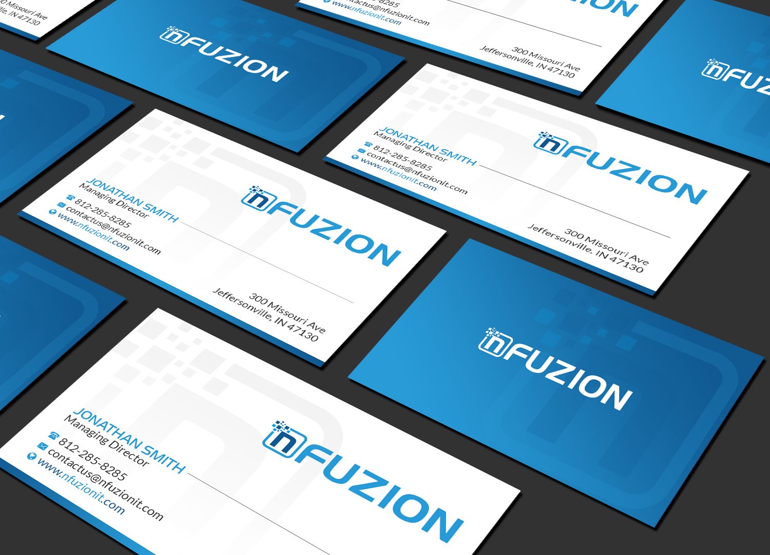 Business Card Design by Creations Box 2015 for NFUZION | Design #23134284