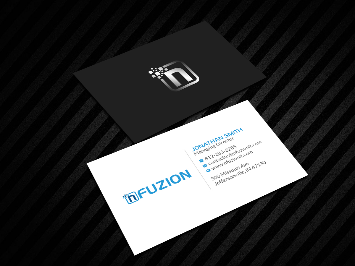 Business Card Design by Creations Box 2015 for NFUZION | Design #23134287