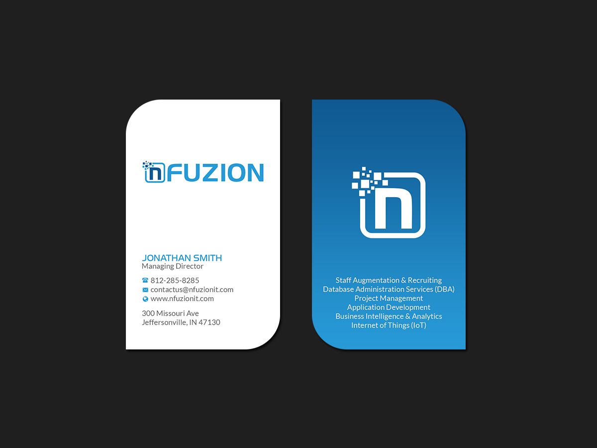 Visitenkarten-Design von Creations Box 2015 für NFUZION | Design #23141251