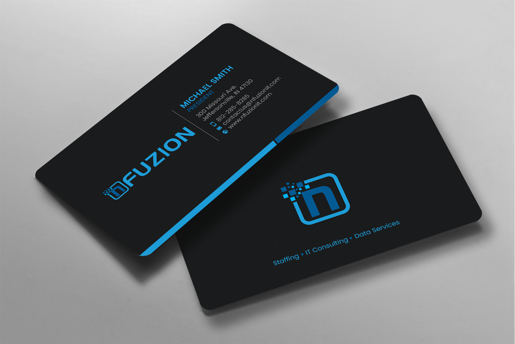 Business Card Design by chandrayaan.creative for NFUZION | Design #23132285