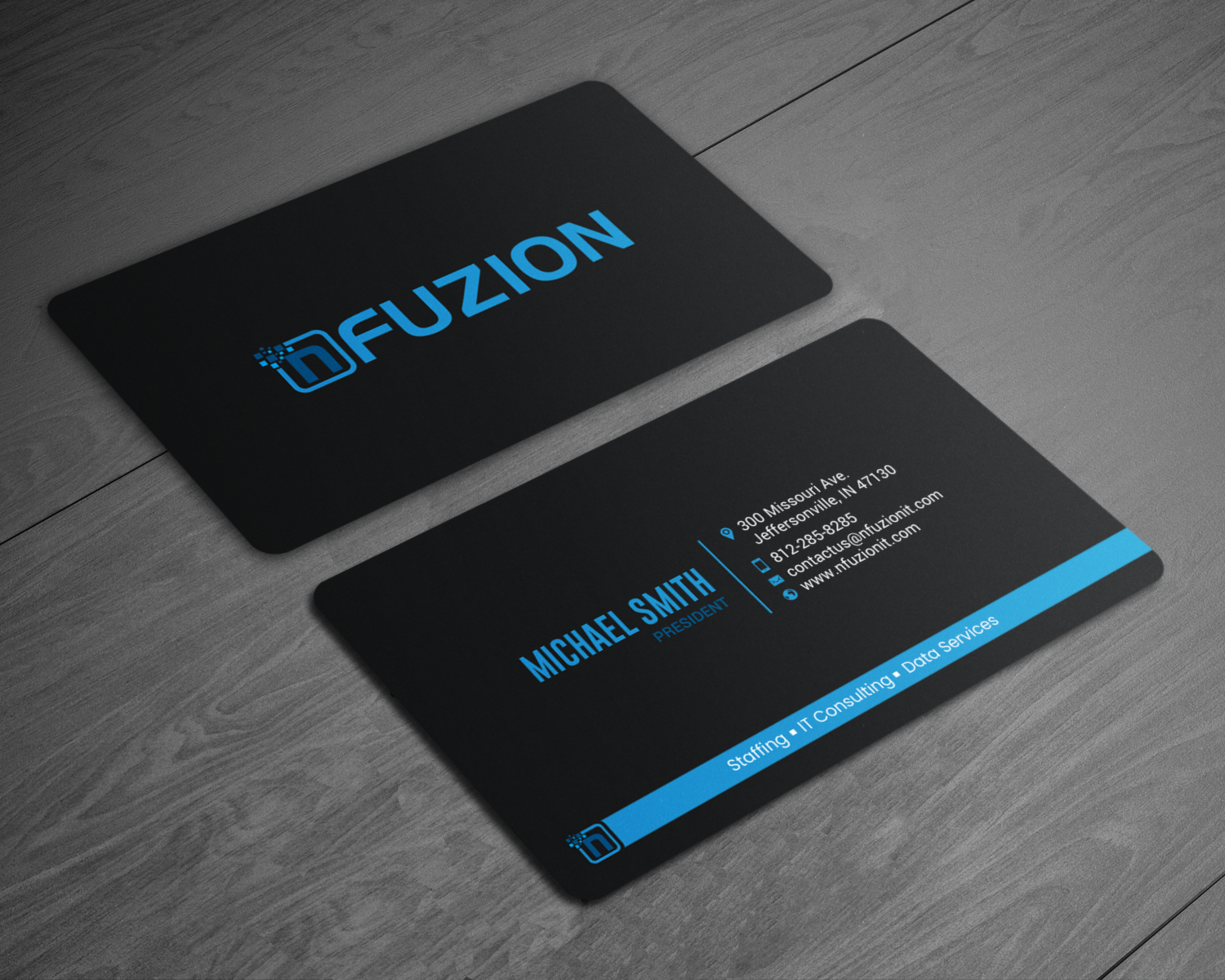 Business Card Design by chandrayaan.creative for NFUZION | Design #23135189