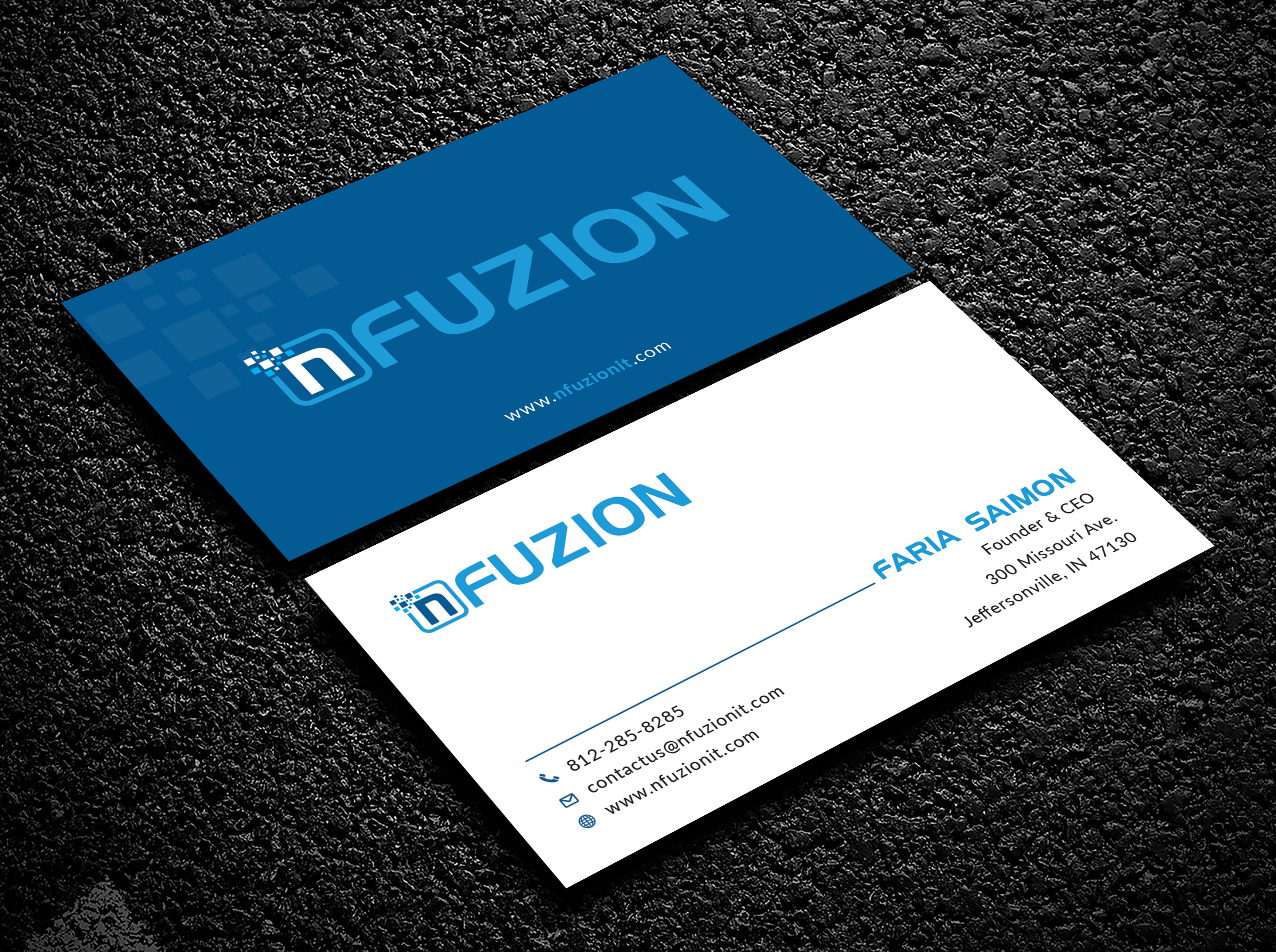 Business Card Design by Bold Pixels for NFUZION | Design #23165171