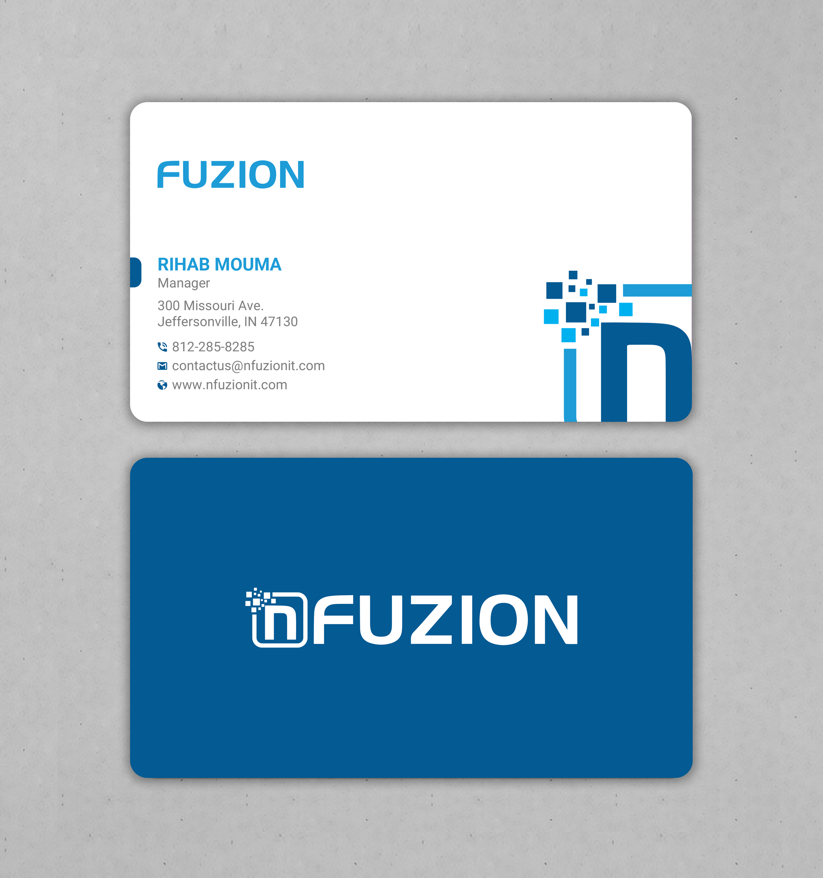 Business Card Design by Uttom 2 for NFUZION | Design #23139909