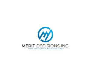 Merit Decisions Inc. Results through Strategy and superior execution.  | Diseño de Logo por MKR