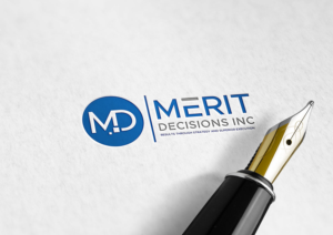 Merit Decisions Inc. Results through Strategy and superior execution.  | Diseño de Logo por Apple Dsigner