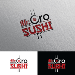 Mr.  Oro Sushi | Logo Design by Rii