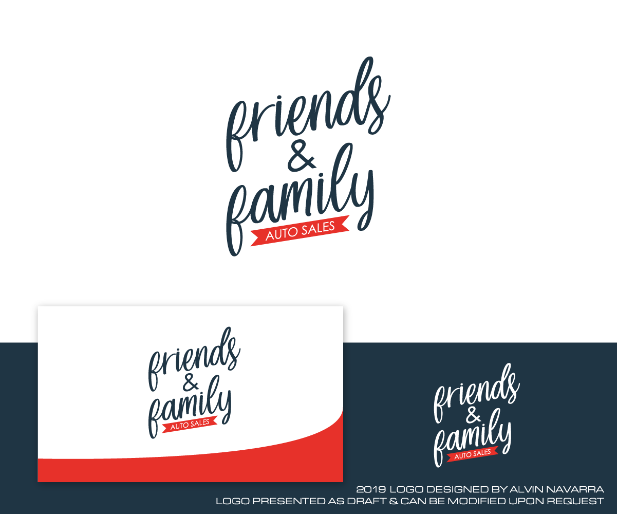 Logo Design by alvinnavarra for Friends and family auto sales llc  | Design #23140679