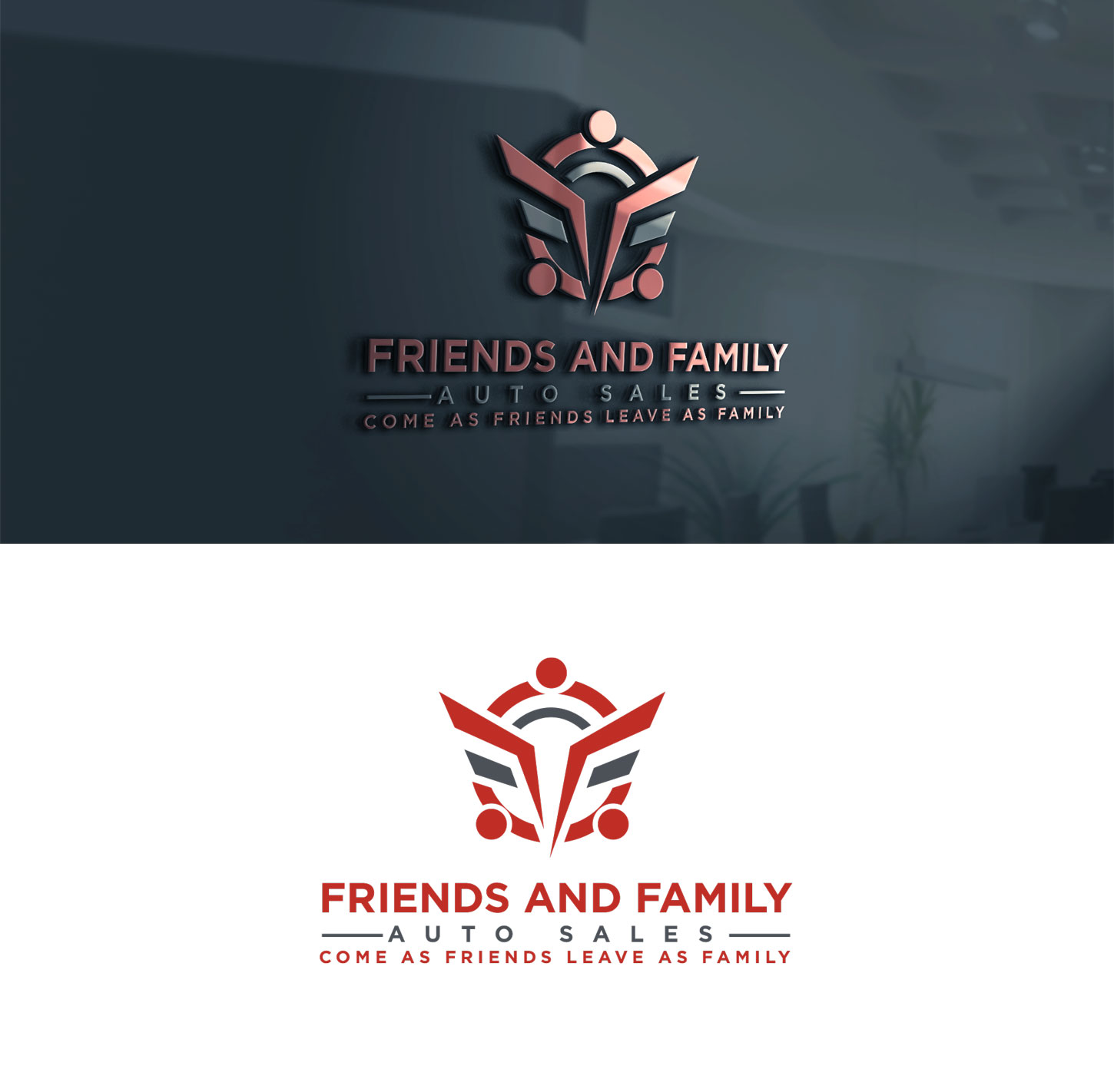 Logo Design by Mono.co for Friends and family auto sales llc  | Design #23145943