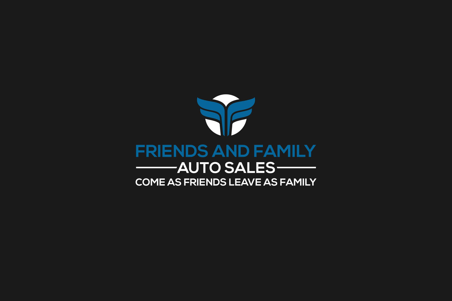 Logo Design by Jasmine.Designs for Friends and family auto sales llc  | Design #23145126