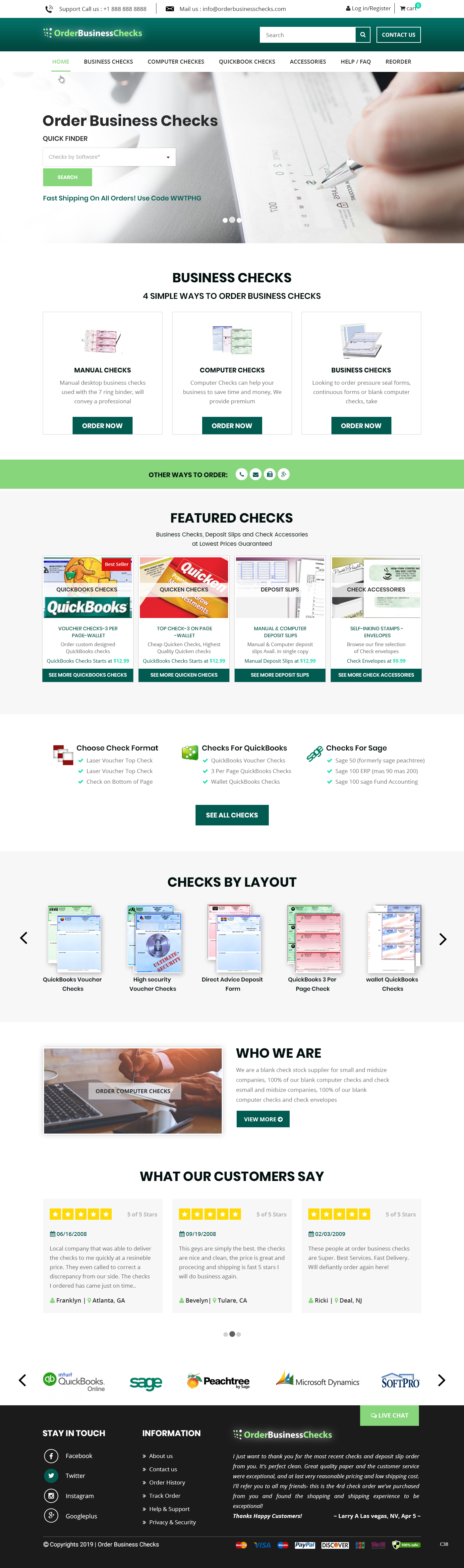 Web Design by pb for Business Checks Online Corp | Design #23150697