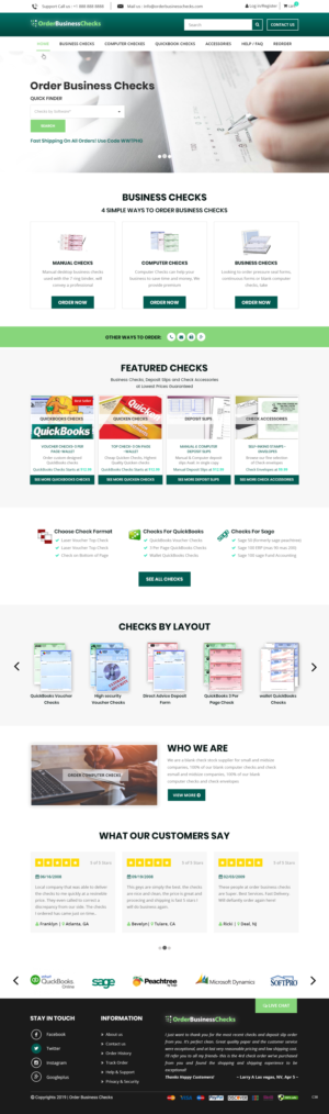 Diseño Web por pb para Business Checks Online Corp | Diseño #23150697