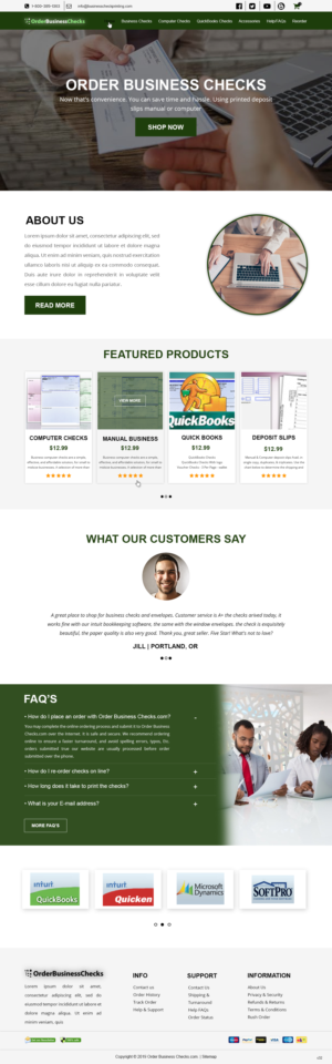 Web Design by pb for Business Checks Online Corp | Design: #23150698