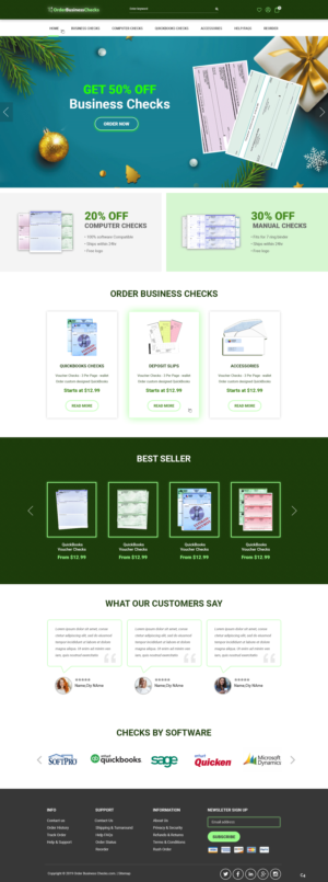 Web Design by pb for Business Checks Online Corp | Design: #23150699