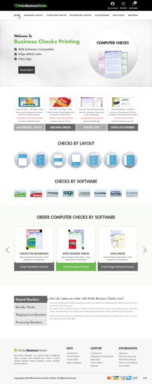 Web Design by pb for Business Checks Online Corp | Design: #23150700