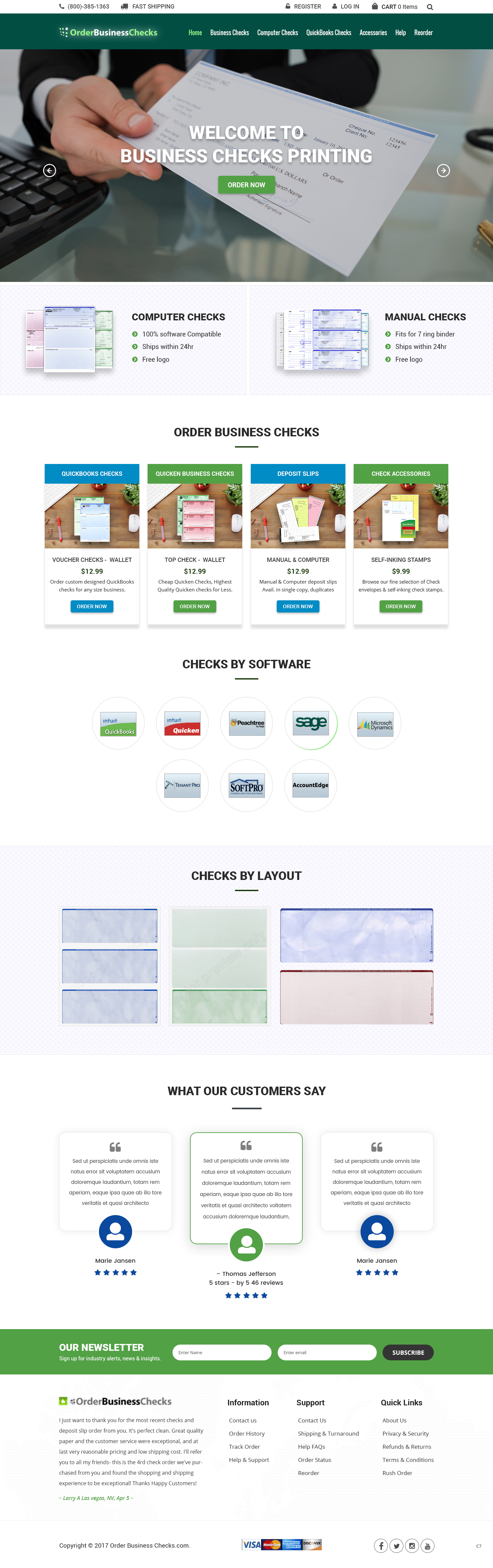 Web Design by pb for Business Checks Online Corp | Design #23150701