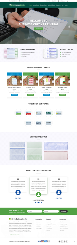 Web Design by pb for Business Checks Online Corp | Design: #23150701