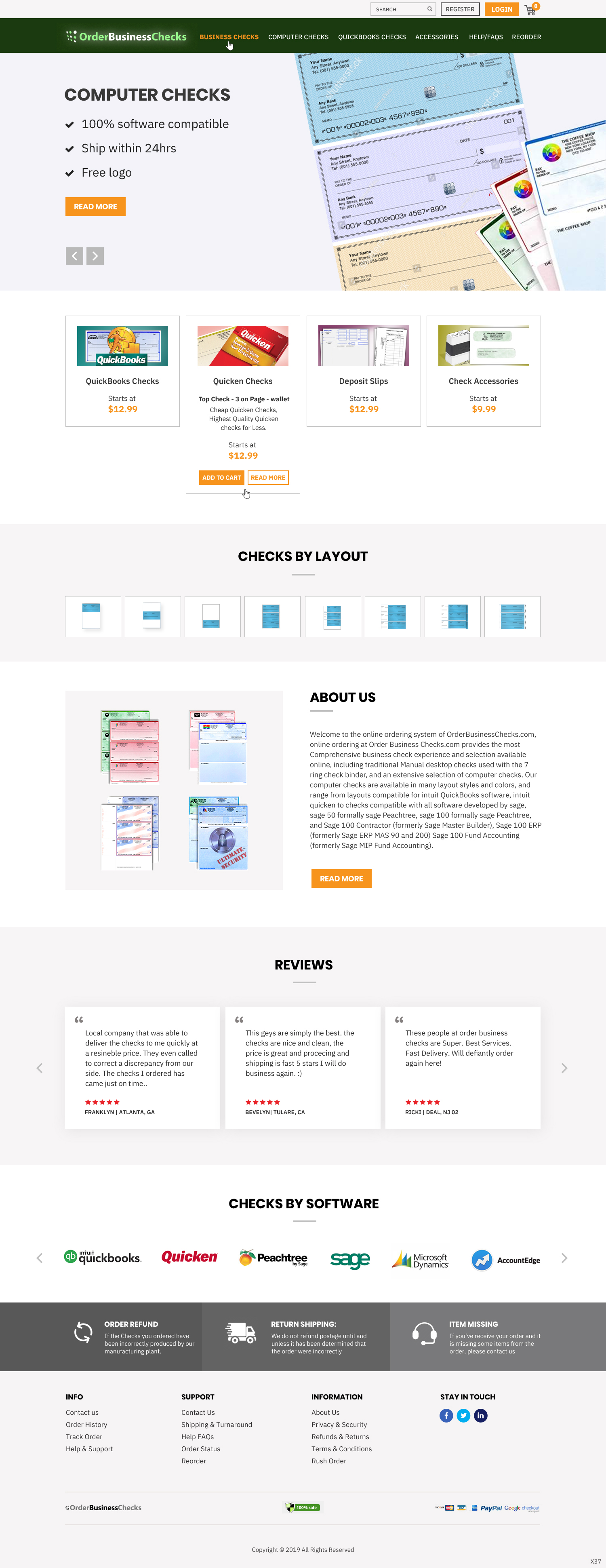 Diseño Web por pb para Business Checks Online Corp | Diseño #23150704