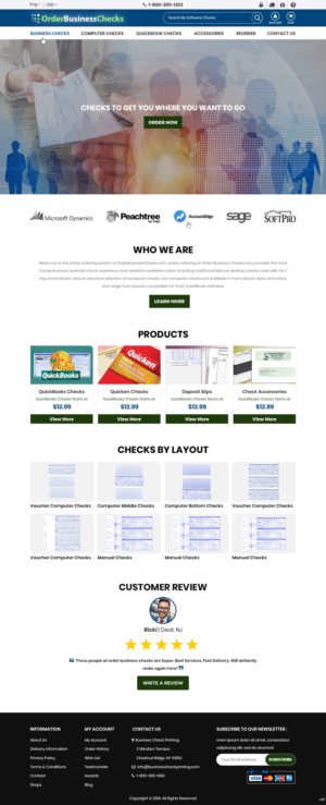 Web Design by pb for Business Checks Online Corp | Design: #23150705