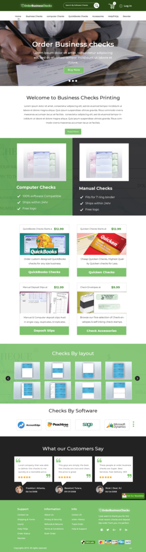 Web Design by pb for Business Checks Online Corp | Design: #23150746