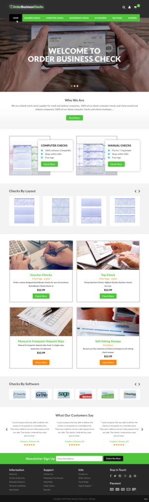 Web Design by pb for Business Checks Online Corp | Design: #23151445