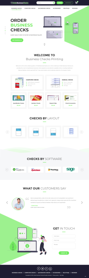 Web Design by pb for Business Checks Online Corp | Design: #23151446