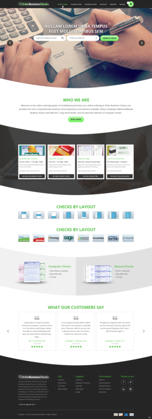Web Design by pb for Business Checks Online Corp | Design: #23151447