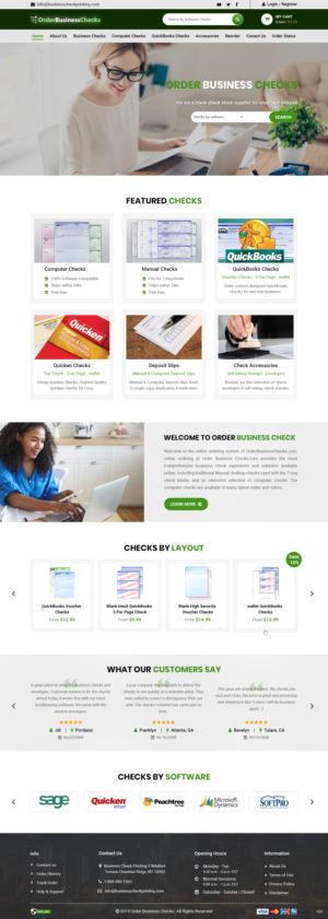 Web Design by pb for Business Checks Online Corp | Design: #23151448