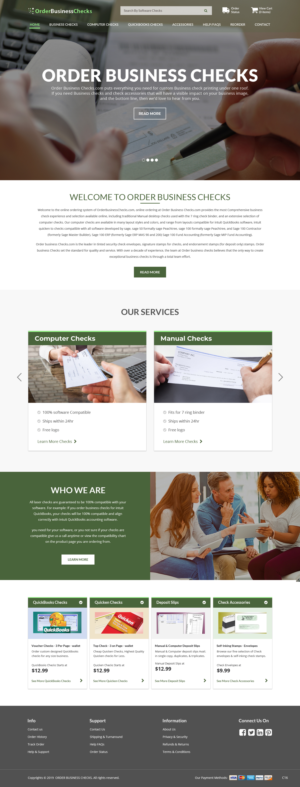 Web Design by pb for Business Checks Online Corp | Design: #23151449