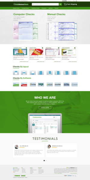Diseño Web por Ayesha Khan para Business Checks Online Corp | Diseño #23170843