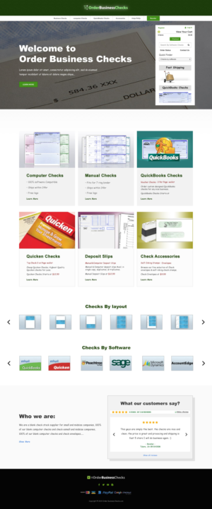 Diseño Web por MuazH para Business Checks Online Corp | Diseño #23152348