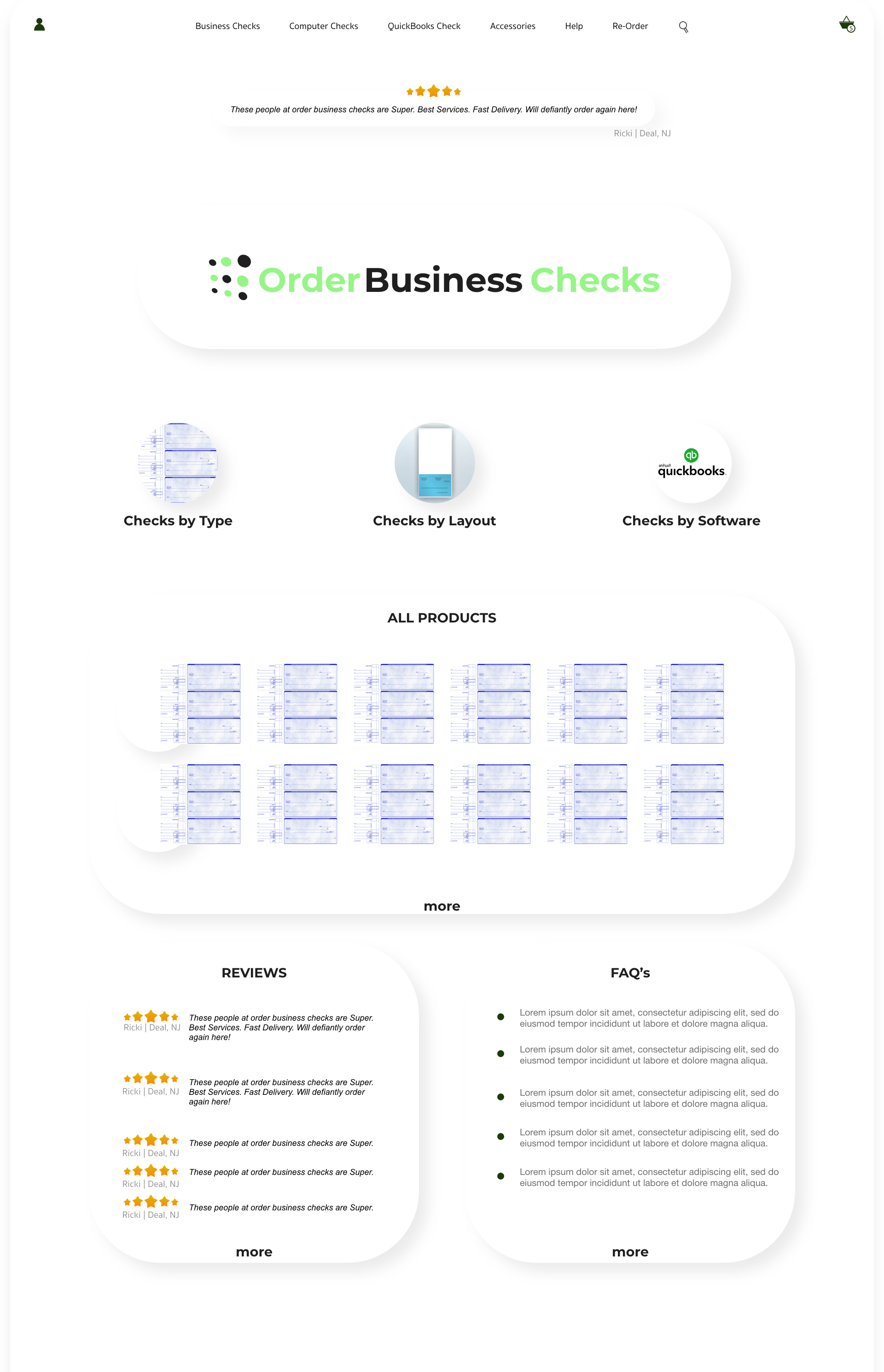 Web Design by Sianna for Business Checks Online Corp | Design #23179612