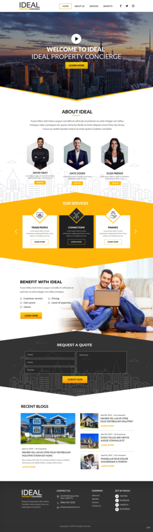 Diseño Web por pb para Ideal property group  | Diseño: #23151430